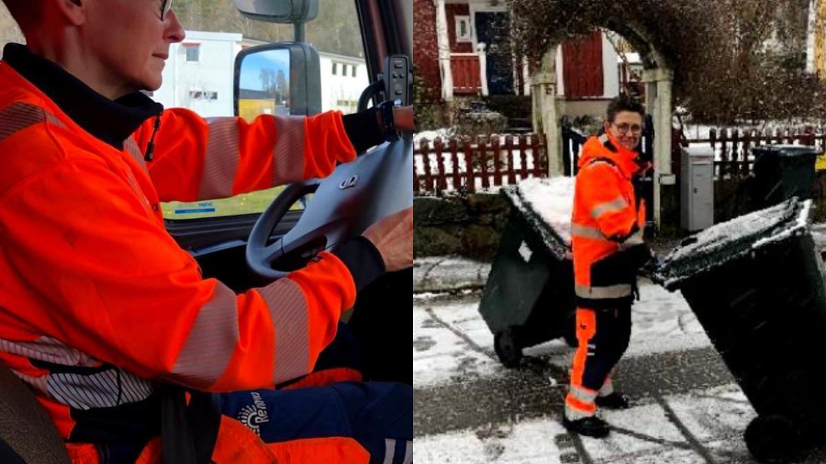 o fosta primarita intr un oras important este acum sofer pe masina de gunoi