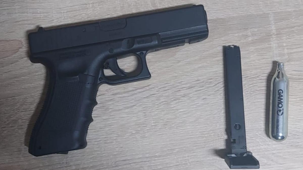 parinti amenintati pistol parc braila