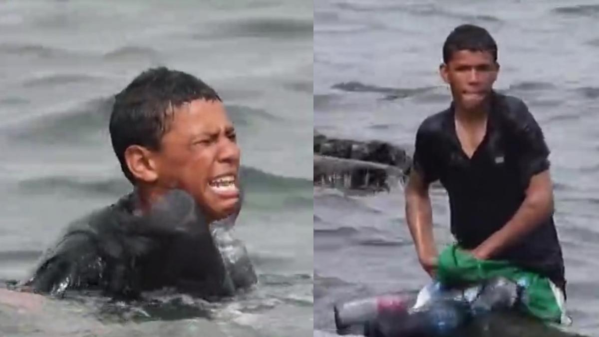 tanar migrant maroc sticle plastic haine spania