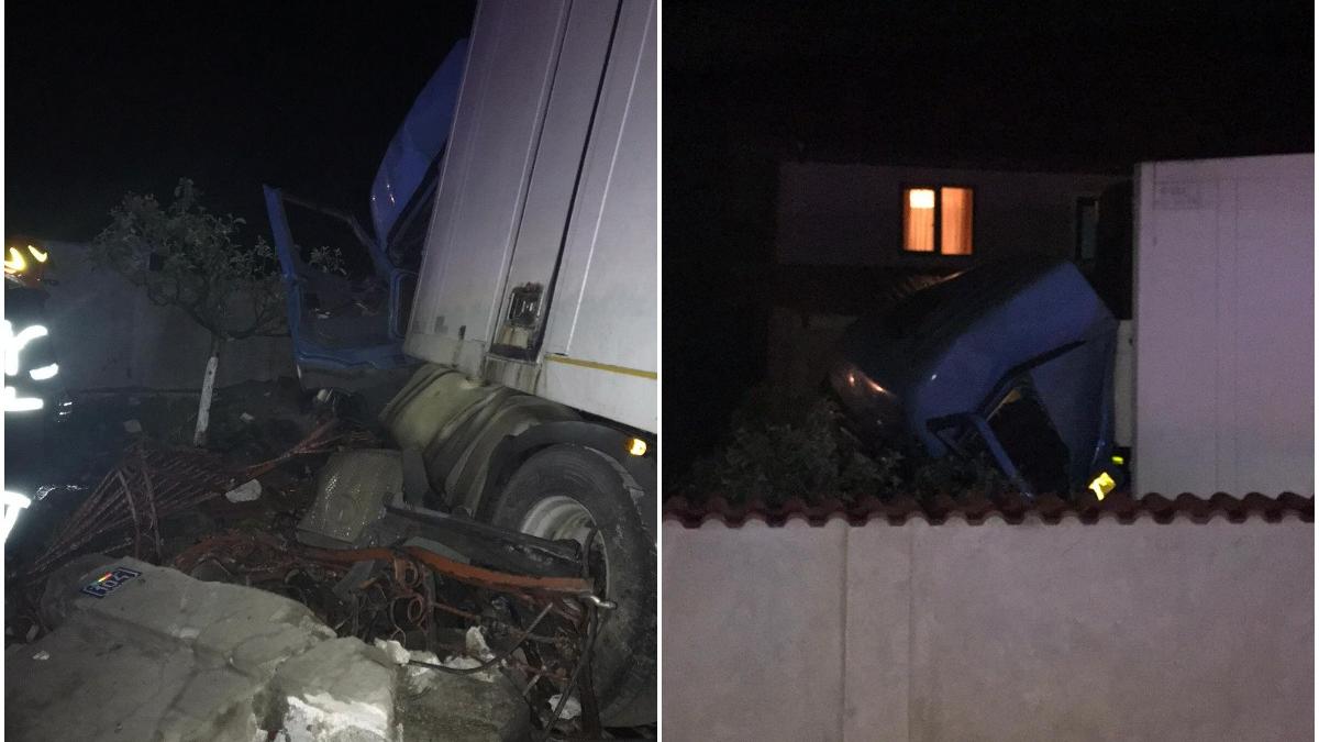 tir scapat control intrat curte casa persoana ranita