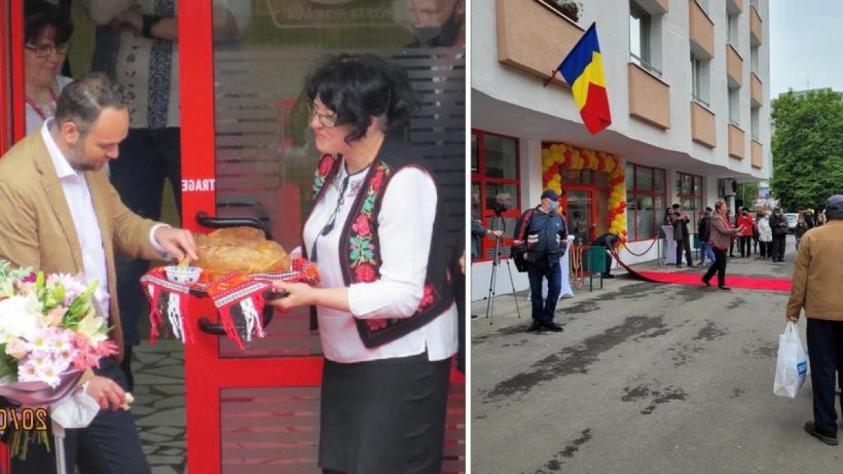 director posta romana reactie inaugurare oficiu targu mures covor rosu