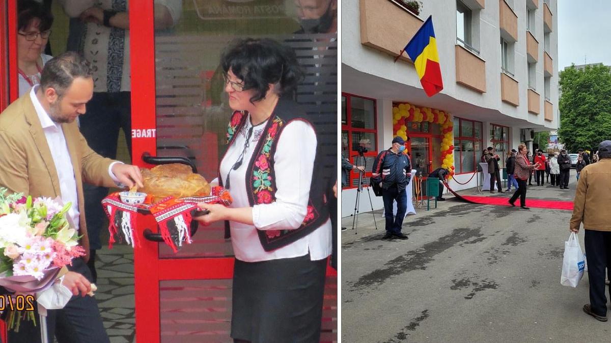 oficiu postal mures inaugurare sobor preoti covor rosu