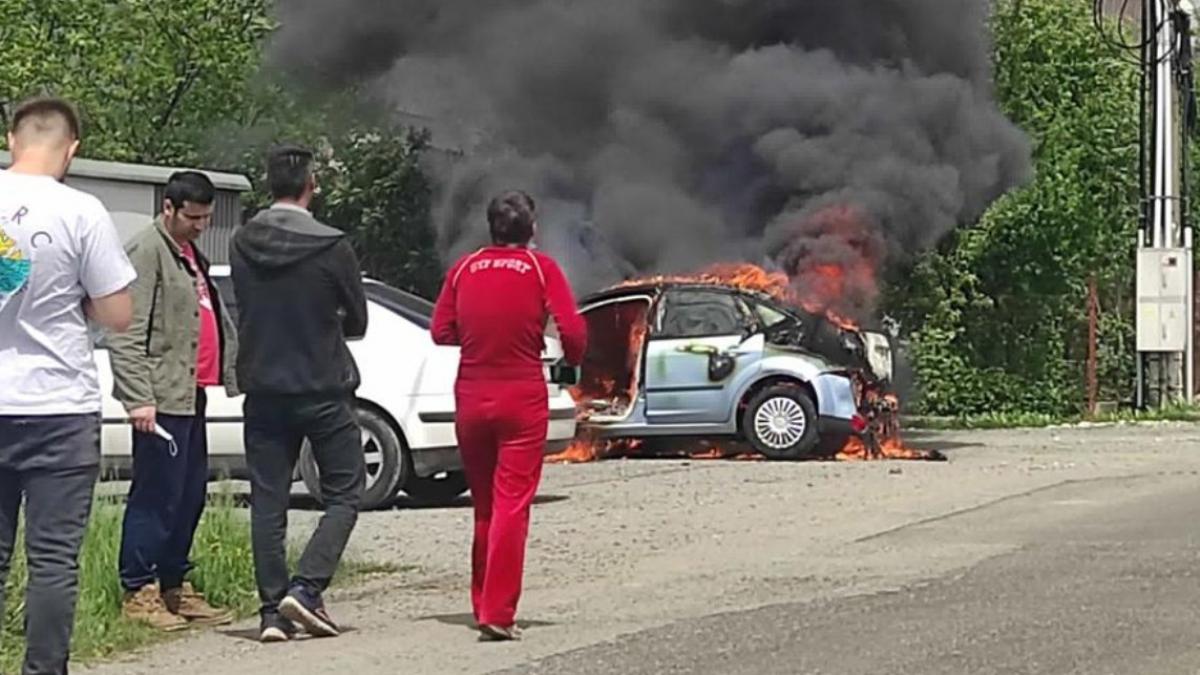 barbat baia mare foc masina greseala