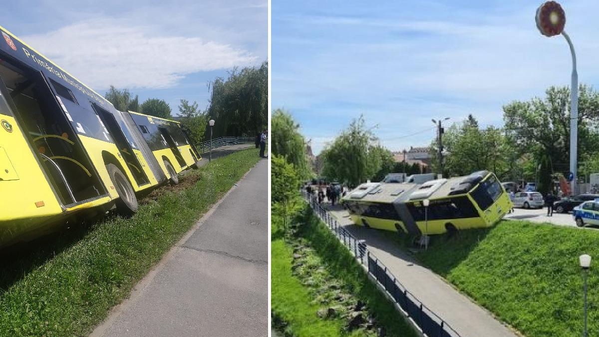autobuz pasageri rasturnat mal rau cibin sibiu
