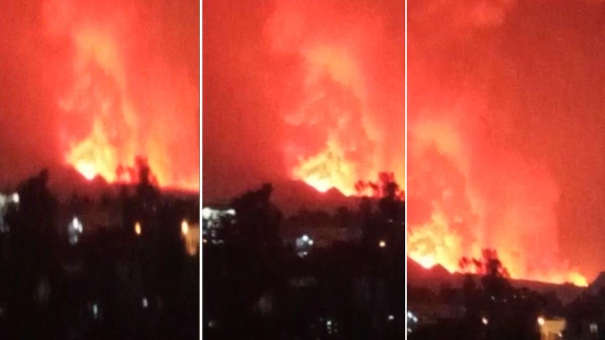 congo vulcan nyiragongo goma eruptie