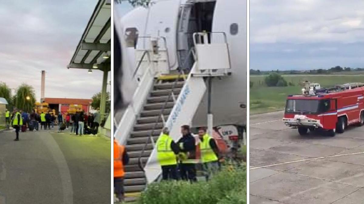 pasageri avion satu mare londra evacuati miros combustibil