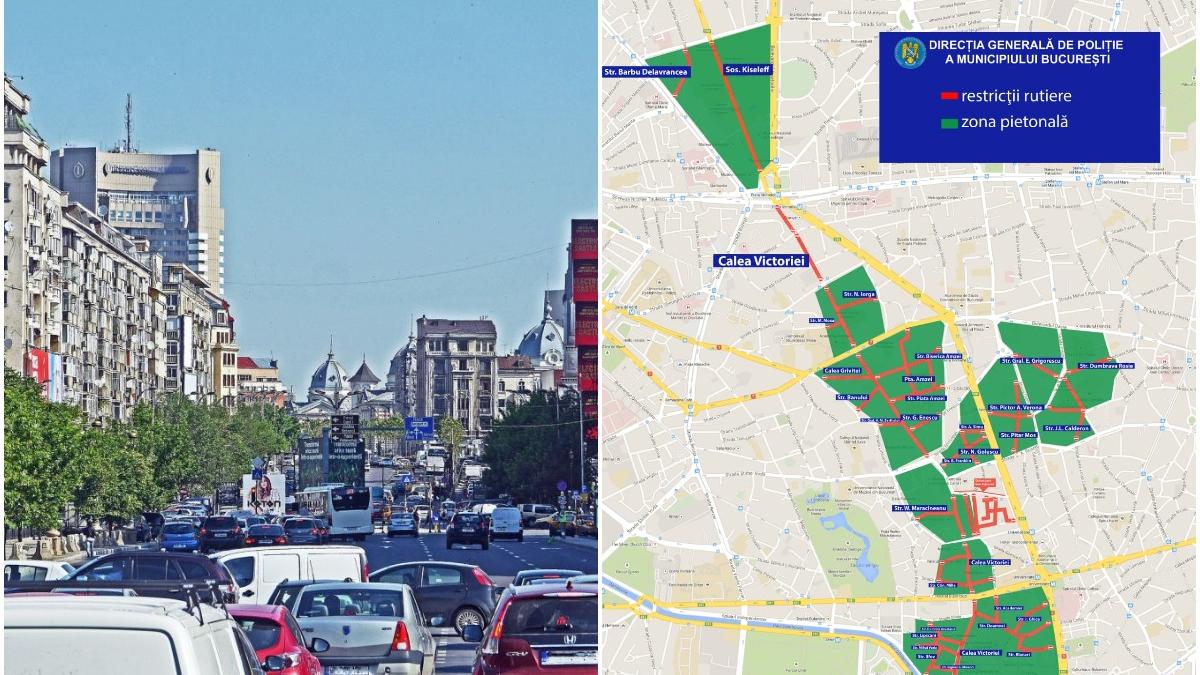 lista strazi bucuresti zone pietoanel weekend