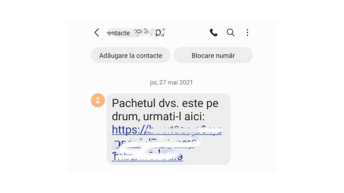 virus mesaje livrari colete fura date card bancar