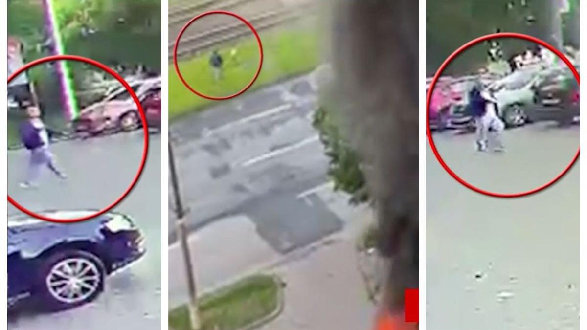 barbat filmat camere supraveghere langa masina explozie arad