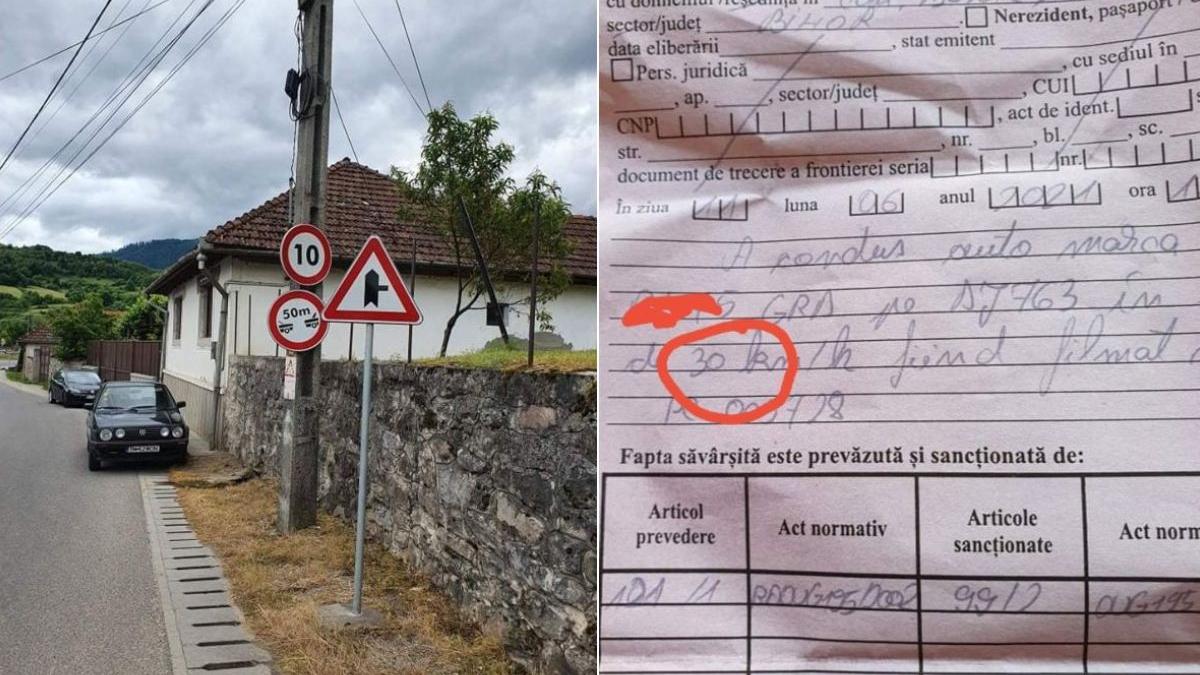 sofer bihor pietrasa amendat radar 30 kmh