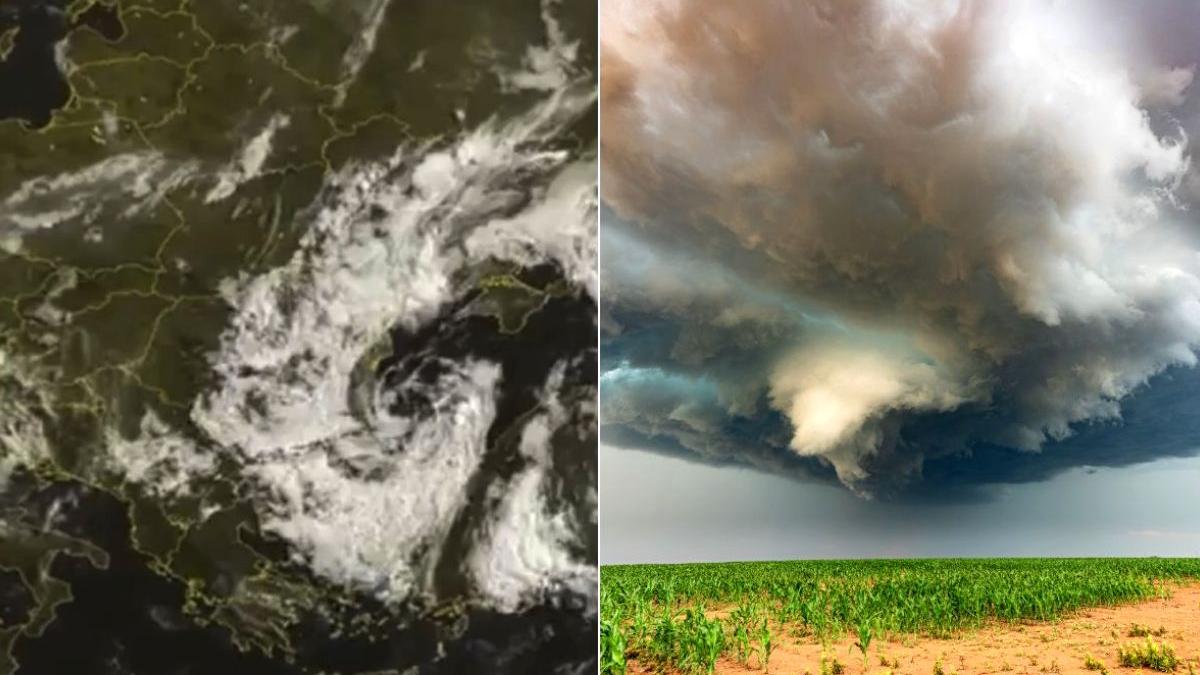 formare ciclon marea neagra filmata satelit