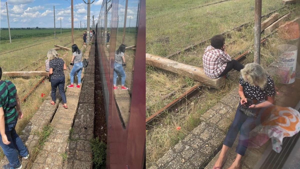 locomotiva cfr calatori defectat pe traseu oamenii lasati sa astepte