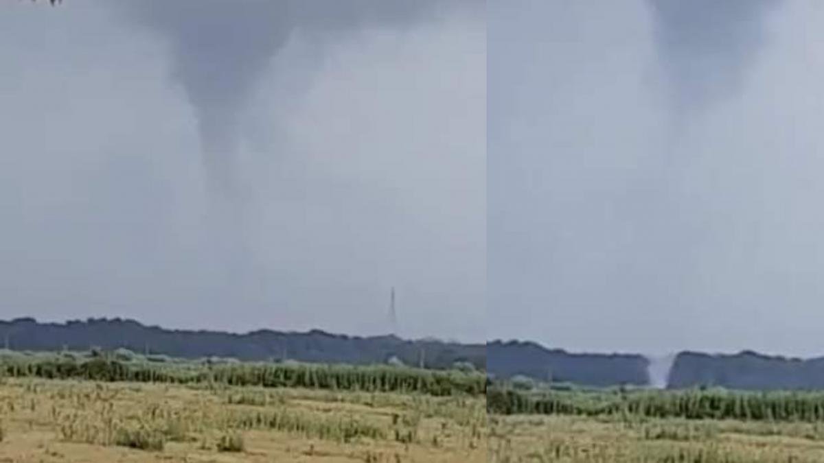 o tornada puternica s a format pe un camp din tulcea