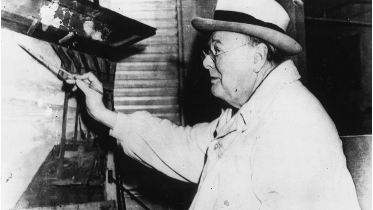 tablou winston churchill vandut