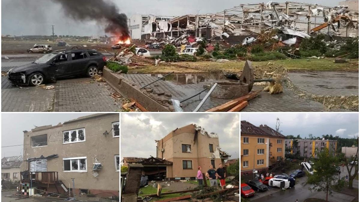 tornada devastatoare in cehia si austria frontul atmosferic se indreapta spe romania avertisment de