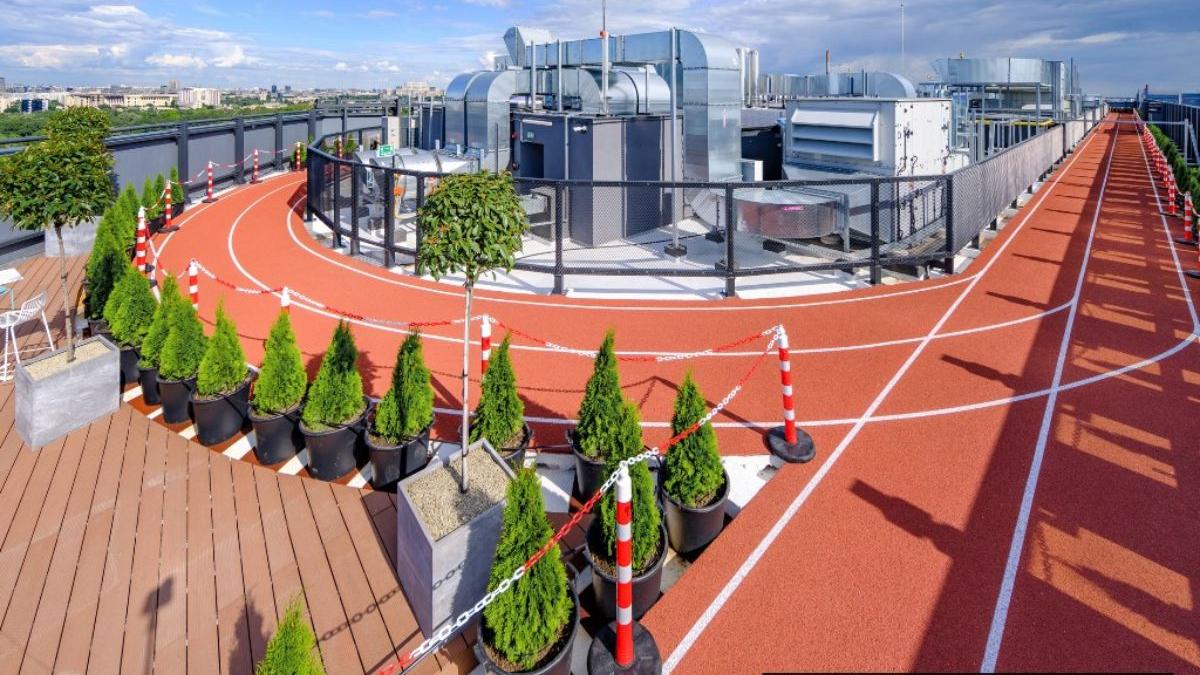 pispista alergare acoperis cladire bucuresti