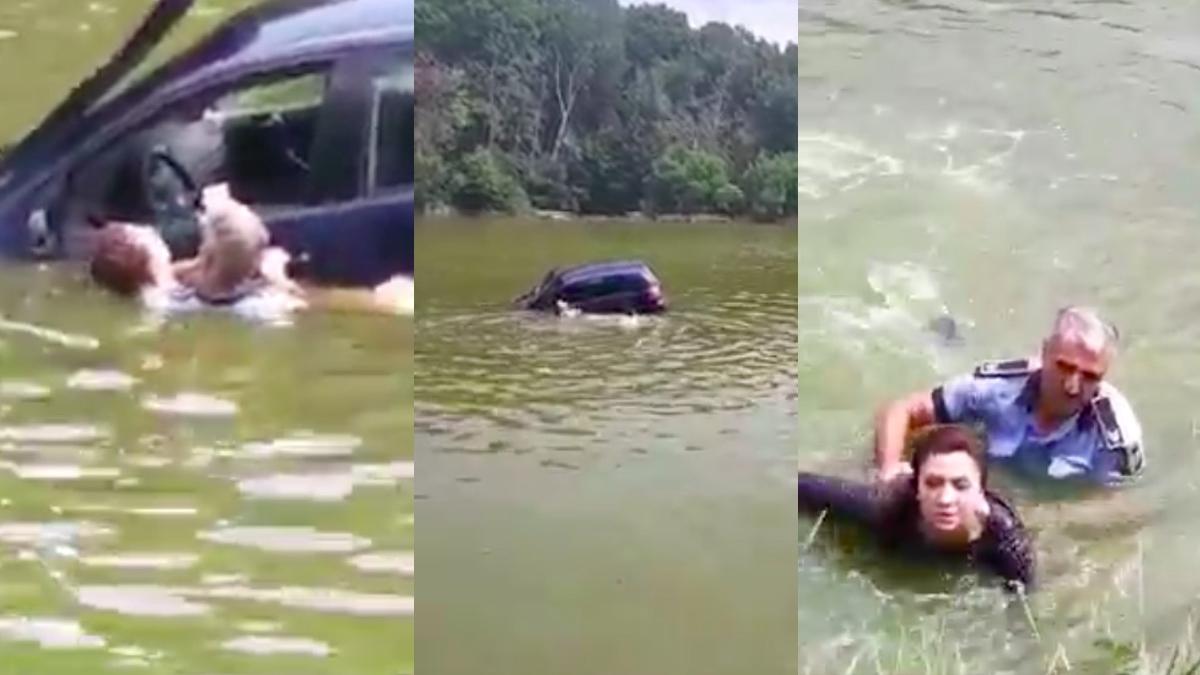 soferita beata salvata de la inec a ajuns cu masina lacul ciric