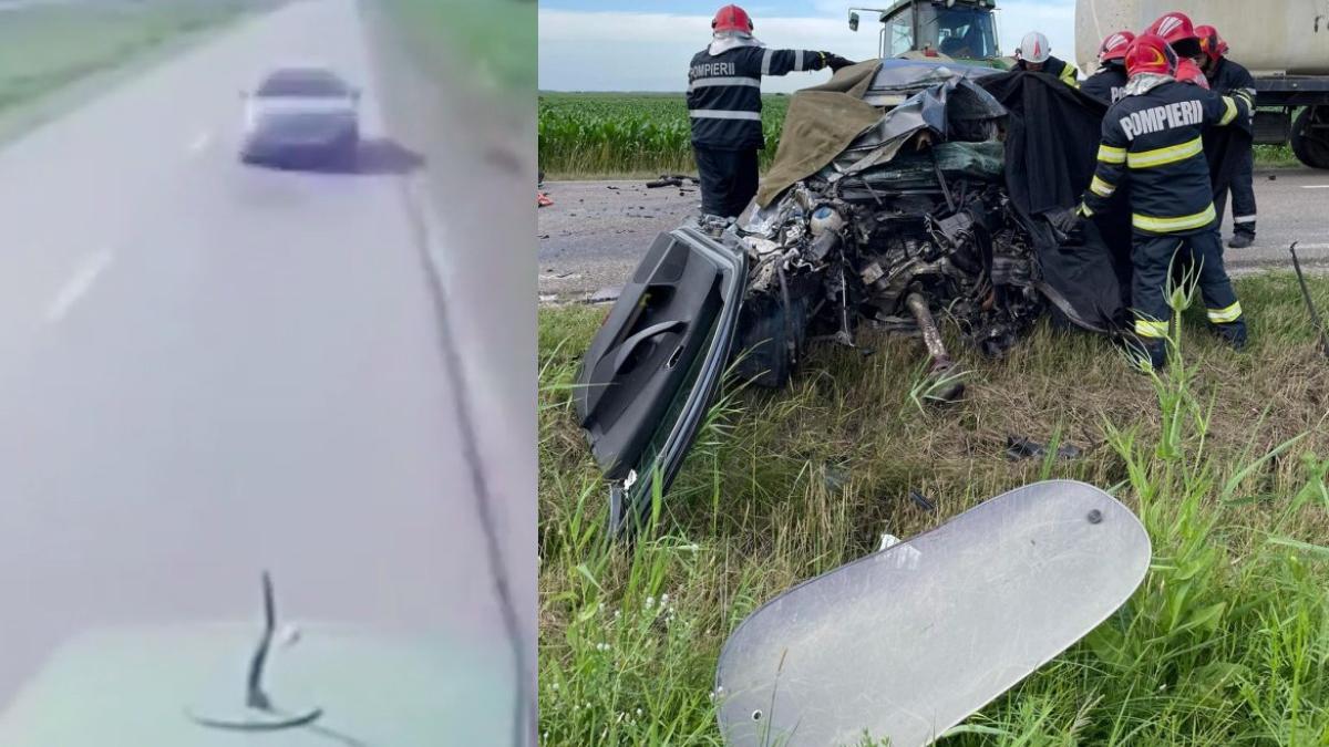 masina intra viteza contrasens spulberata tractor camera pe bord