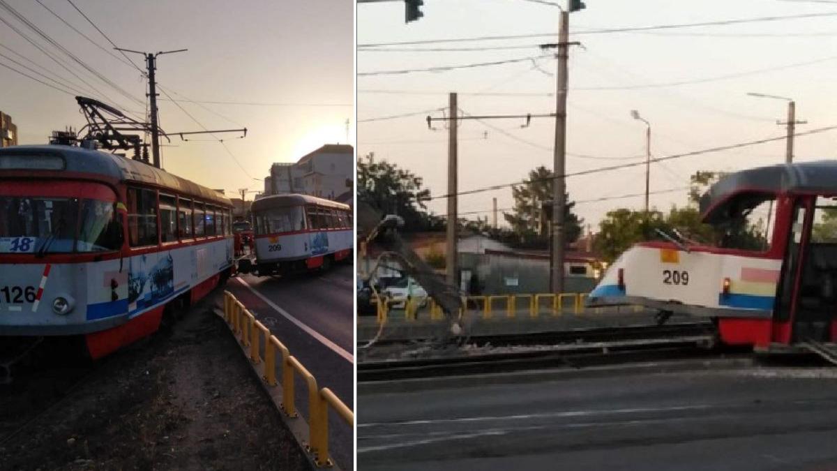 tramvai deraiat strada arad pasagera dusa la spital
