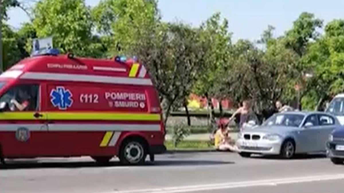 mama copil carucior lovite trecere pietoni baia mare