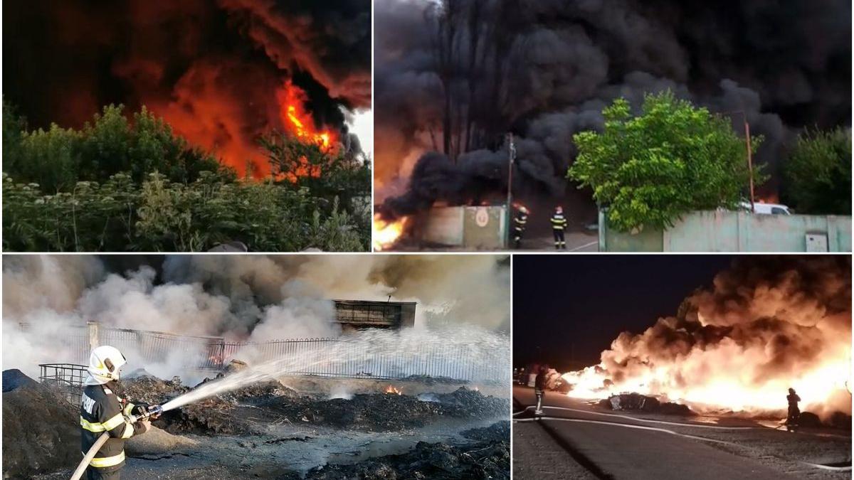 incendiu depozit deseuri plastice salonta