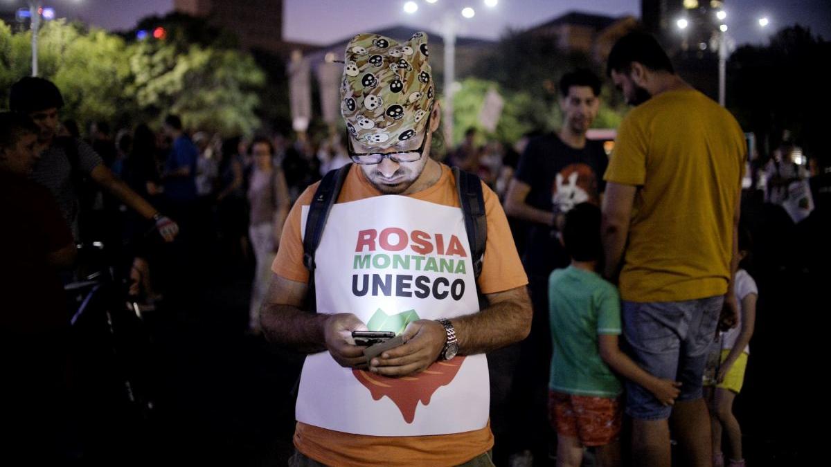 protest cotroceni interventie klaus iohannis dosarul rosia montana