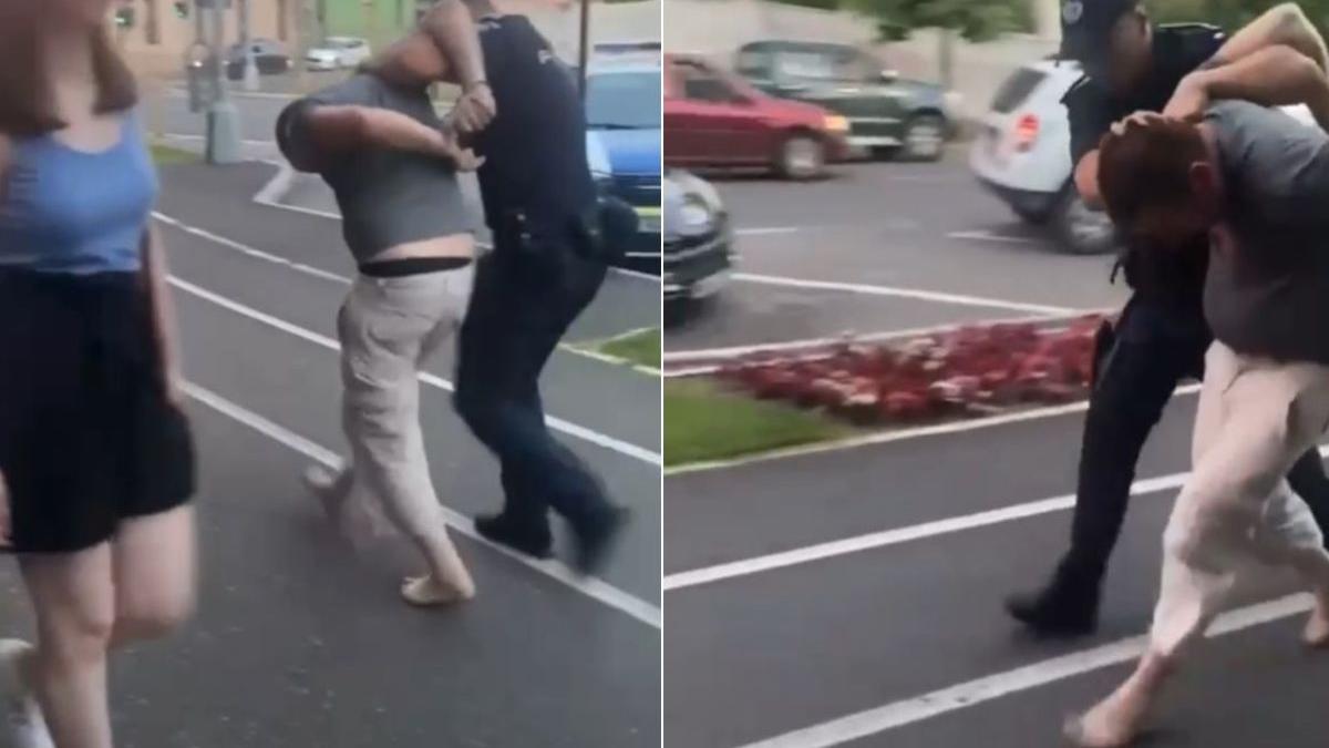 barbat dezbracat copii parc baia mare