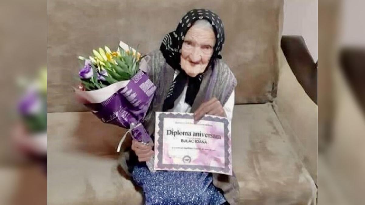 femeie 100 de ani premiata casa de ajutor reciproc pensionari curtea de arges