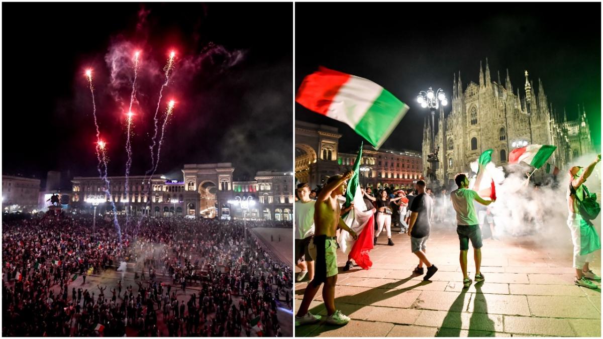 italia campioana europeana cum au petrecut suporterii pe strazile romei