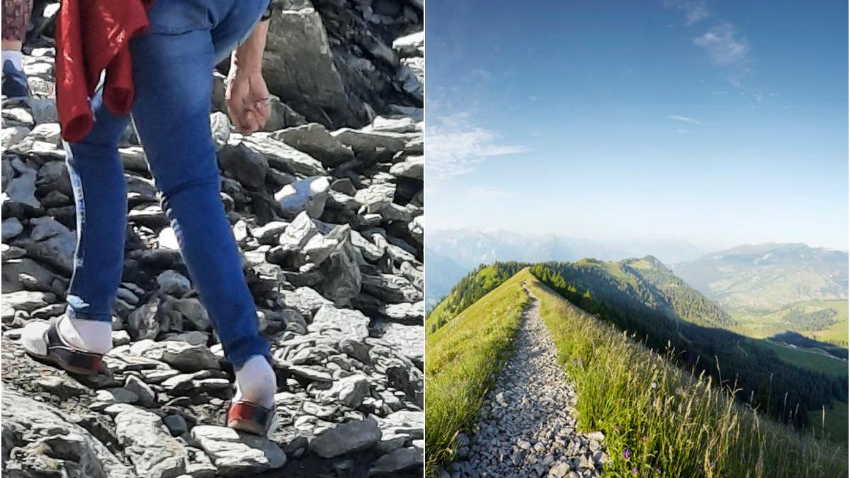 turista papuci sosete munte balea lac