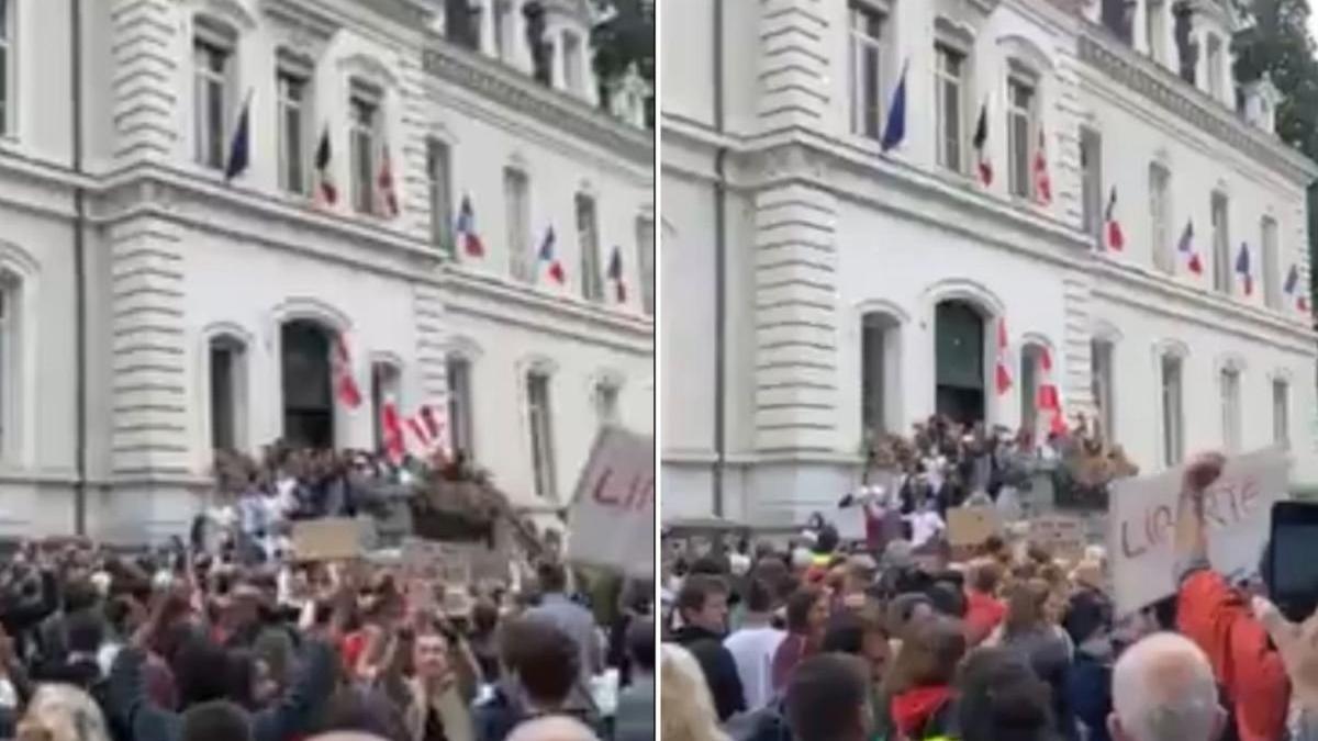 proteste vaccinare obligatorie franta patrundere forta institutie