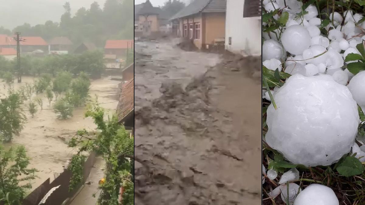 cod rosu meteo ploi torentiale grindina vijelie romania inundatii