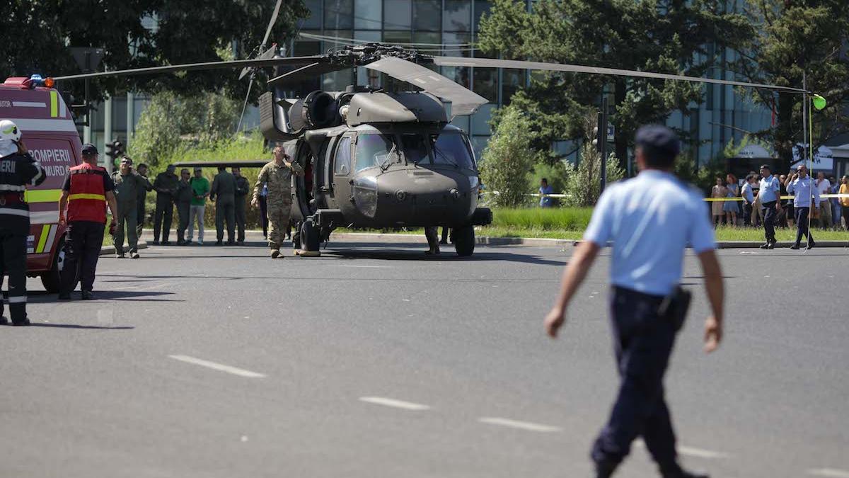 politist martor aterizare fortata elicopter militar tragedie