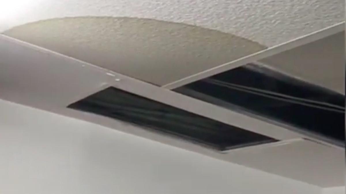 spitalul cf witting din bucuresti cirge apa din tavan