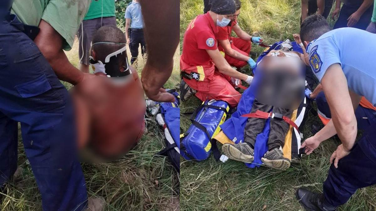 barbat ranit grav piept atacat urs