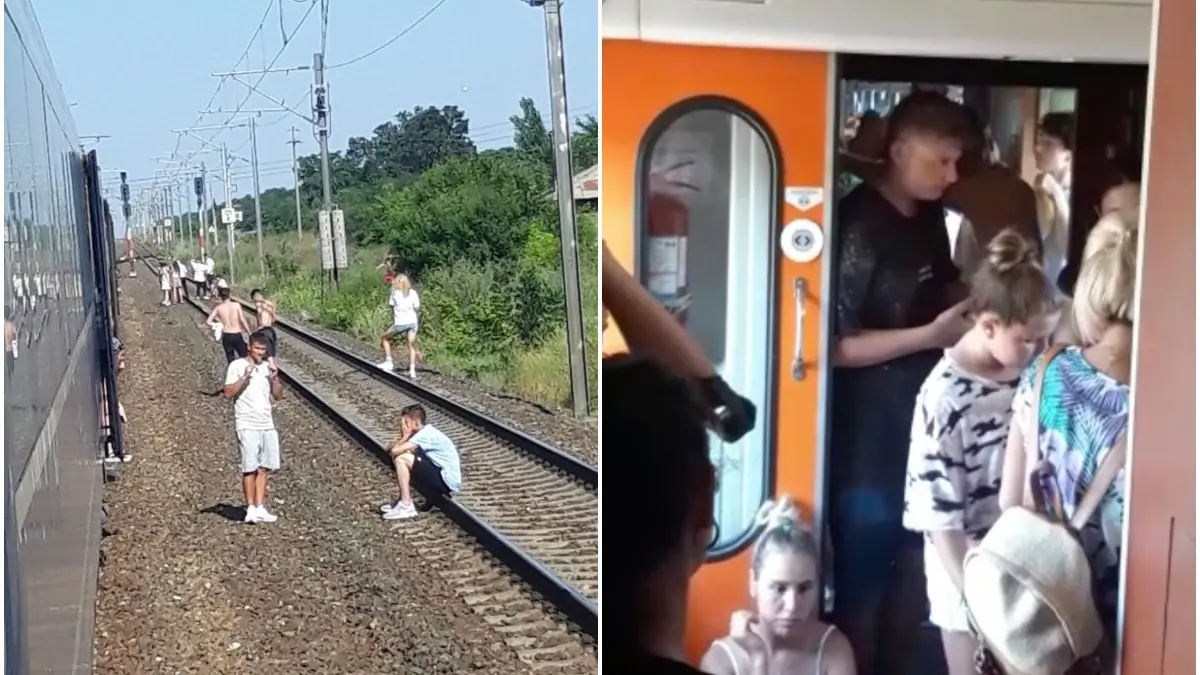 calatori blocati in camp fara aer conditionat tren plecat constanta bucuresti