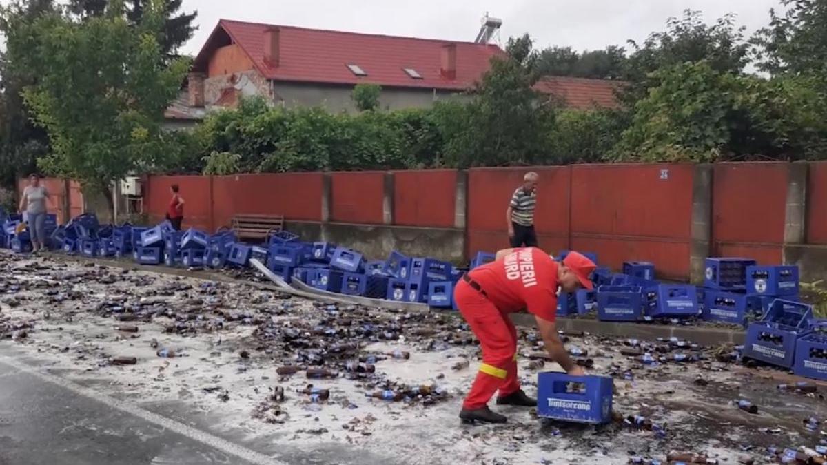 accident neobisnuit valcea femeie ranita lazi bere tir cazut peste ea