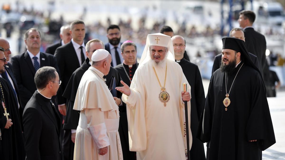 papa francisc mesaj patriarhul daniel de ziua lui