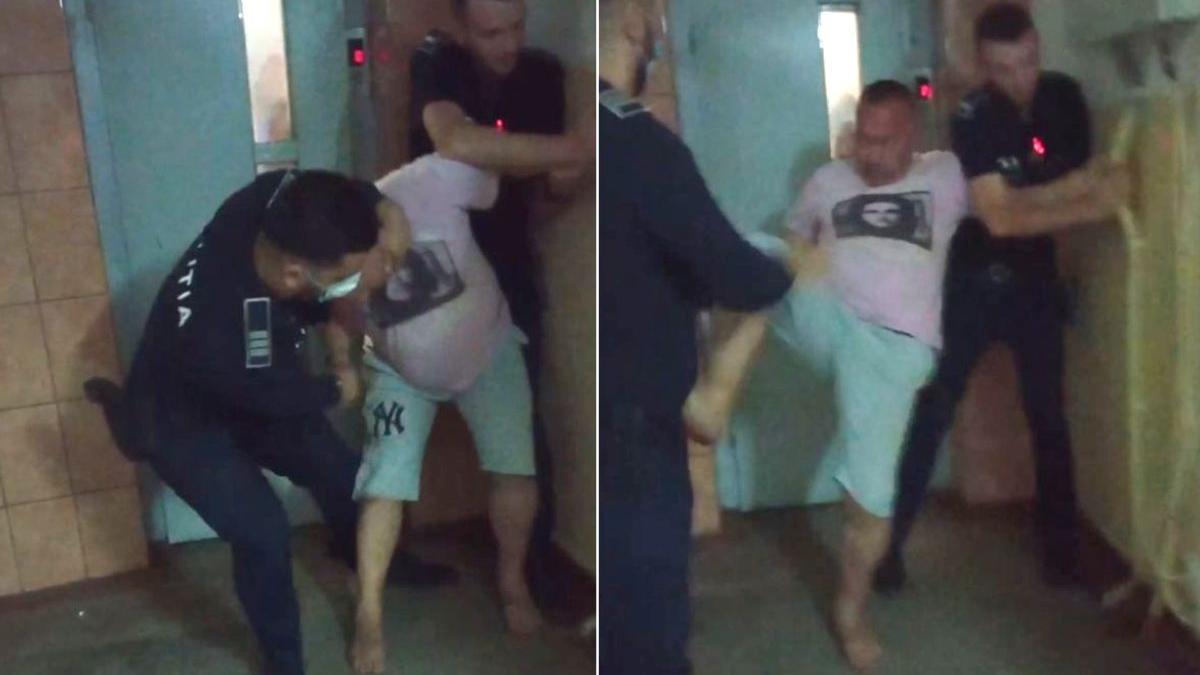 politisti buzau batuti fost politist batea mama impreuna cu fiul