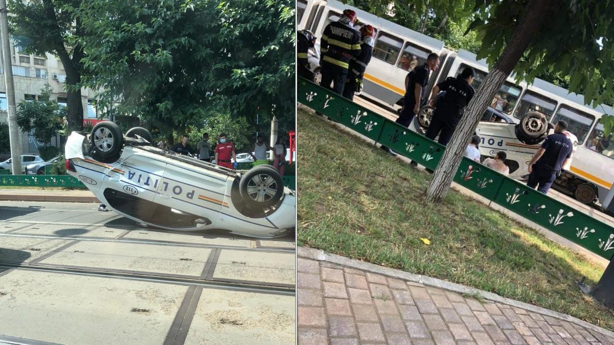 politisti raniti accident bucuresti