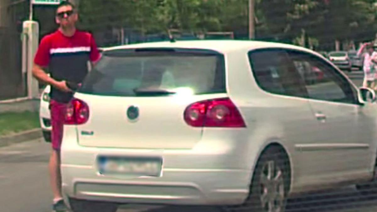 sibian amenintat pistol trafic