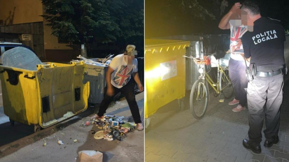 barbat gunoi pubele arad