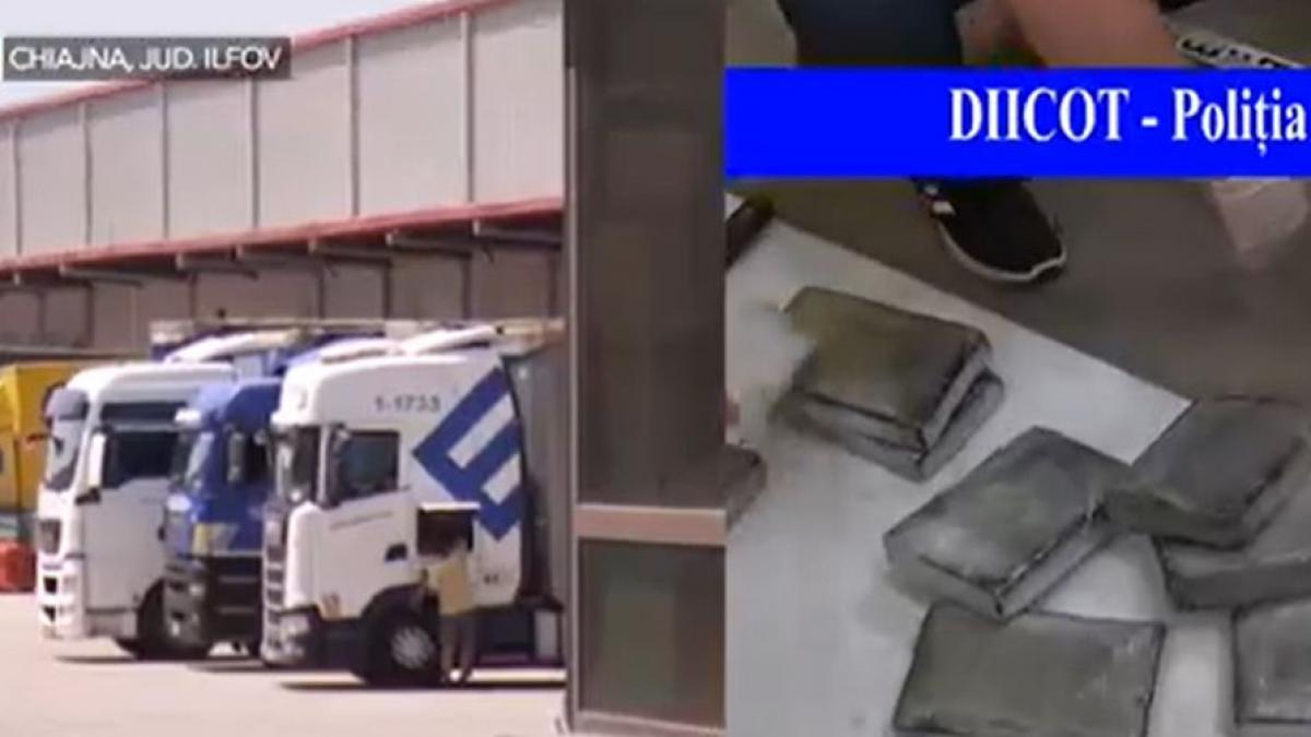 jumatate tona cocaina chiajna comanda banane incendiu afumati