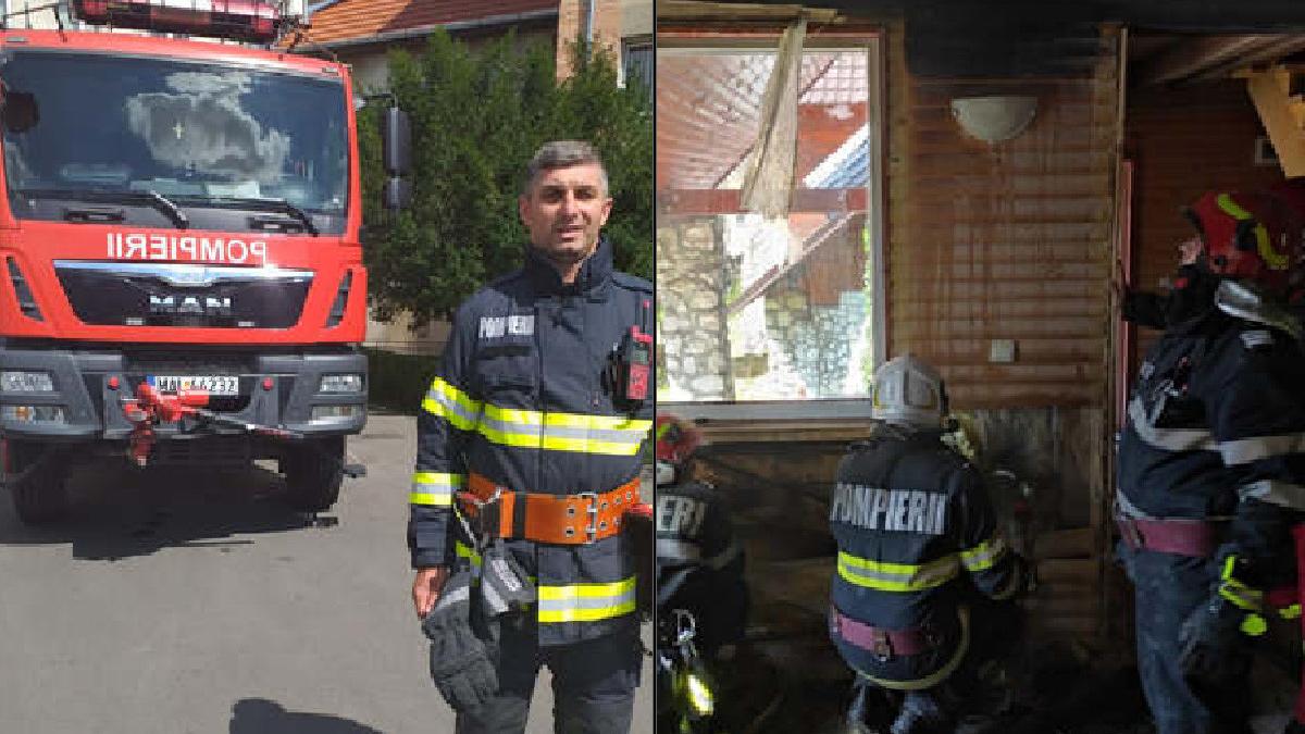un pompier salvat o cabana vartop bihor explozia unei butelii
