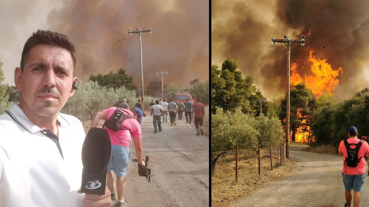 incendii grecia insula evia sat kourkouli pompieri