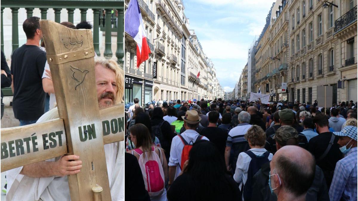 proteste franta permis sanatate vaccinare obligatorie medici
