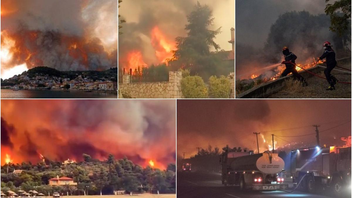 marturii incendii grecia insula evia pompieri