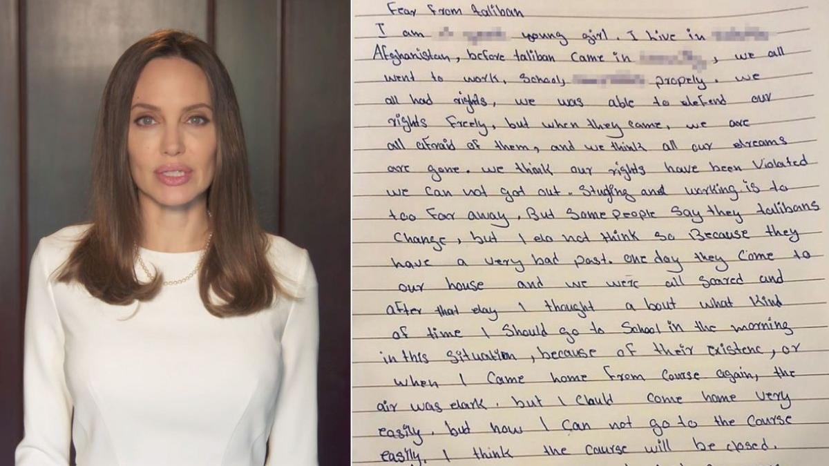 angelina jolie scrisoare adolescenta afganistan