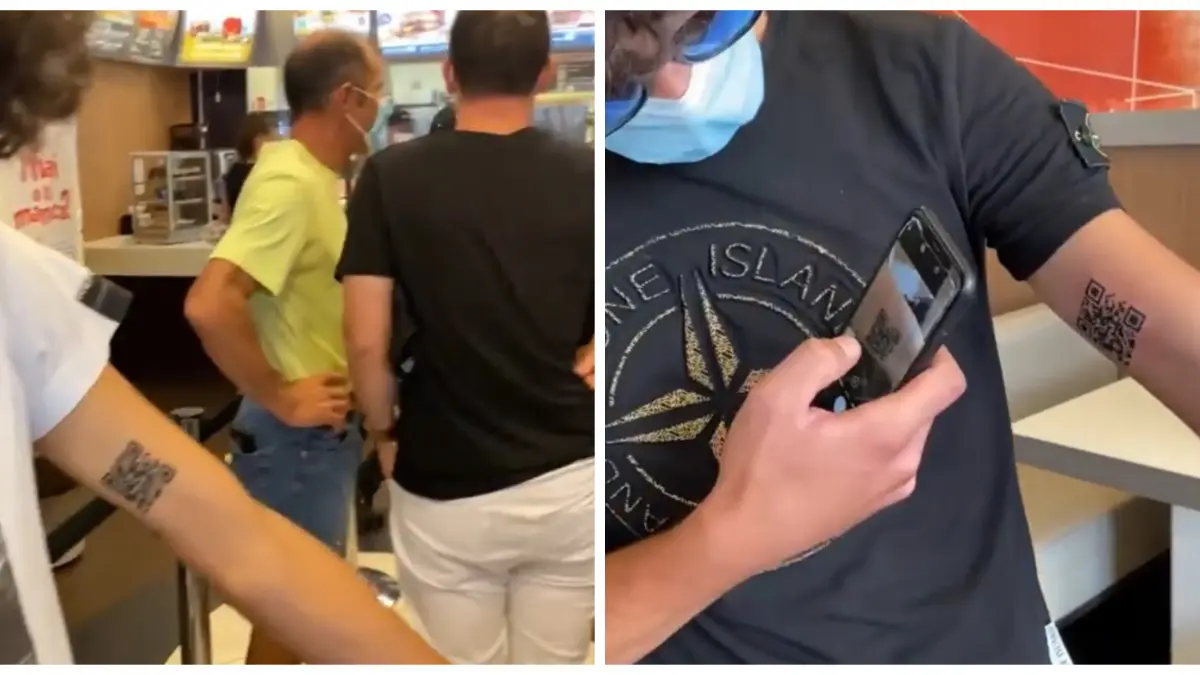 un student italian si a tatuat pe brat codul qr al certificatului de vaccinare care a fost reactia