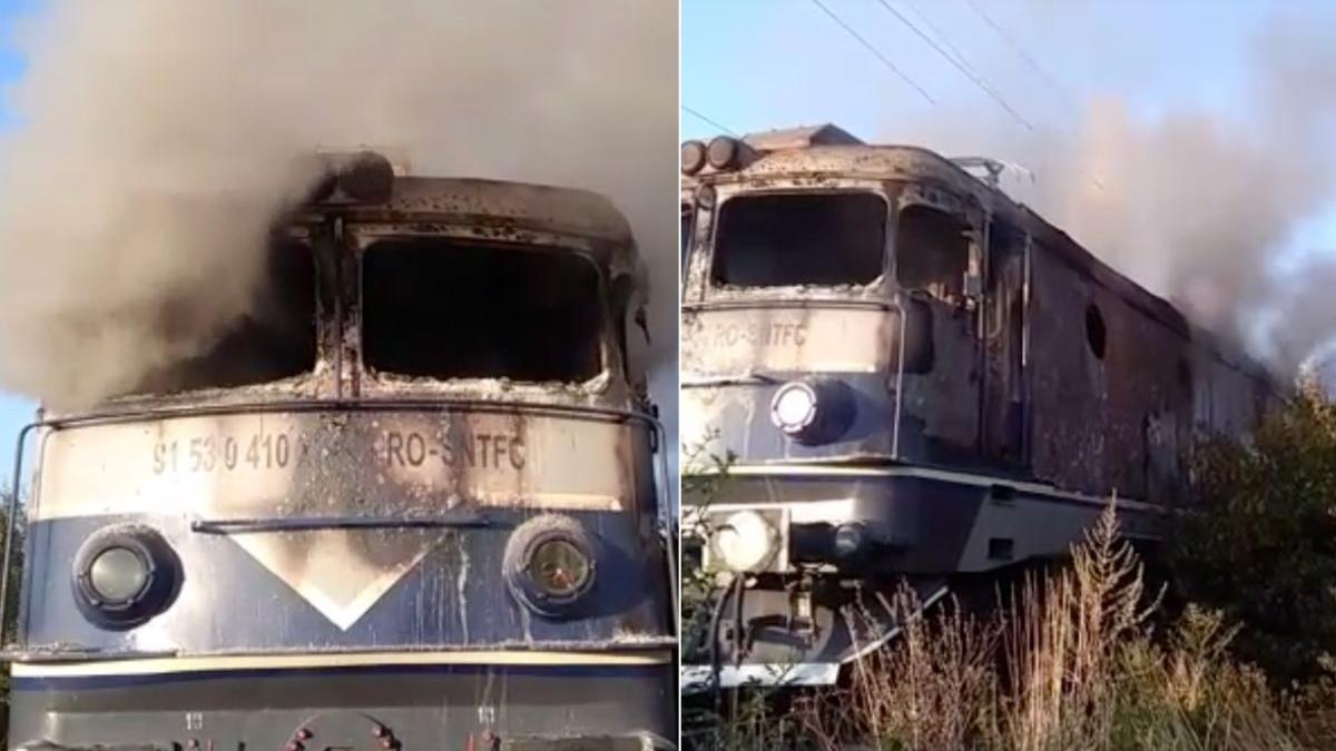 locomotiva arad timisoara foc